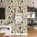 Tree Peel and Stick Wallpaper, Forest Wallpaper for Home Decor | 17.7" x 236", Self-Adhesive, Waterproof Vinyl