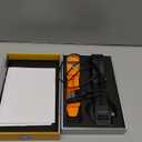 Military Smart Watches Built-in GPS, 170+ Sport Modes for Men with Flashlight, Smartwatch for Android Phones and iPhone, 1.43" AMOLED Screen Bluetooth Call Compass Altimeter (Black & Orange (2 Bands))