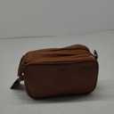 Dot&Dot Leather Toiletry Bag for Men Women - Spacious Women's Men's Toiletry Travel Bag, Large Travel Toiletries Bags (Rugged Brown, Large)