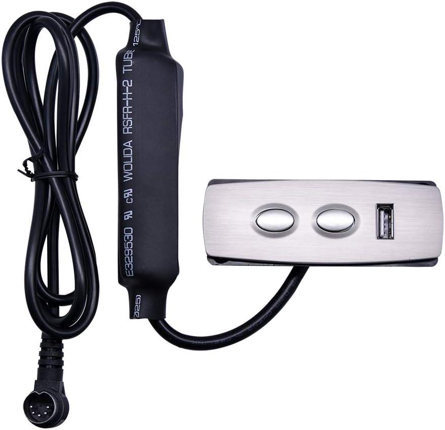 Okin 2 Button 5 Pin Lift Chair or Power Recliner Hand Control with USB, Recliners Replacement Parts Limoss Lazboy Pride Catnapper etc.