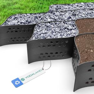 Vodaland - 4" GeoCell - 100% Permeable for Parking Pads, Retaining Walls and Erosion Control, Size 9 ft x 17 ft