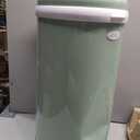Ubbi Steel Diaper Pail, Odor Locking, No Special Bag Required, Award-Winning, Registry Must-Have, Sage Green