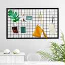 NectaCol 3 Packs Grid Wall Panels, Metal Black Wire Grid Panel, Gridwall Display Rack, Heavy Duty Gridwall Panels for Retail Display