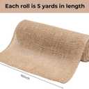 10 Inch Natural Burlap Fabric Roll - 10 Yards Jute Fabric Ribbon for DIY Gift Wrapping Craft Projects, Wedding, Christmas Home Decoration (25 cm, 10 in)
