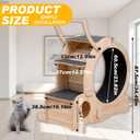 Cat Wheel 7-in-1 Upgraded Exercise Treadmill for Indoor CatsCat Treadmill with Silent Running Wheel, Cat Tunnel, Cat Wheels for Indoor Cats, Perfect Cat Jym & Toy for Endless Fun & Fitness
