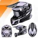 OUMURS Adult ATV Dirt Bike Helmet with Goggles Gloves & Mask Adjustable Sun Visor Motorcycle Adult Helmet Off-Road Motocross Downhill Moped MX for Unisex-Adult