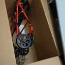 Medline Steel Rollator Walker with 8 Inch Wheels, Folding Rolling Walker, Adjustable Arms, Supports 300 lbs, Red