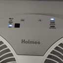 HOLMES 9" Twin Digital Window Fan, Reversible Airflow Blades, In/Out Exchange, 3 Speeds, Built-In Extender Panels, Ideal for Home, Bedroom or Office, Remote Control, White