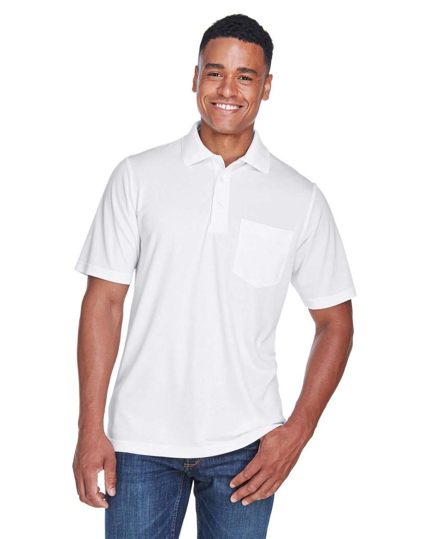 Men's Performance Pique Polo Shirt with Pocket
 (Small)