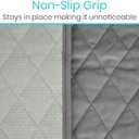 Sures Waterproof Chair Pads for Incontinence (22" x 21") - Washable, Waterproof Seat Protector - Chair Protector Seat Cover - Absorbent Pad for Bed, Seat, Car, Wheelchair & Recliner (Gray, 1 Pack)