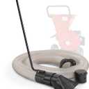 G Wood Chipper Shredder Mulcher Leaf Vacuum Kit 4 Inch x 10 Foot Heavy Duty Accessory for GreatCircle (B075SG6372), Landworks (B07JZH2FHW), SuperHandy (B07N137XQN) (Chipper NOT Included)