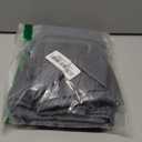 Lecloud Bessie Dark Grey Kitchen Curtains 36 Inch Length 2 Panels Set, Faux Linen Textured Curtain Tiers, Light-Filtering Window Short Curtains for Basement Dining Room, Each 30 W x 36 L