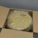 Cpintltr Velvet Foot Rest Stool Multipurpose Dressing Stools Upholstered Round Storage Ottoman Modern Soft Vanity Chair with Memory Foam Seat Yellow