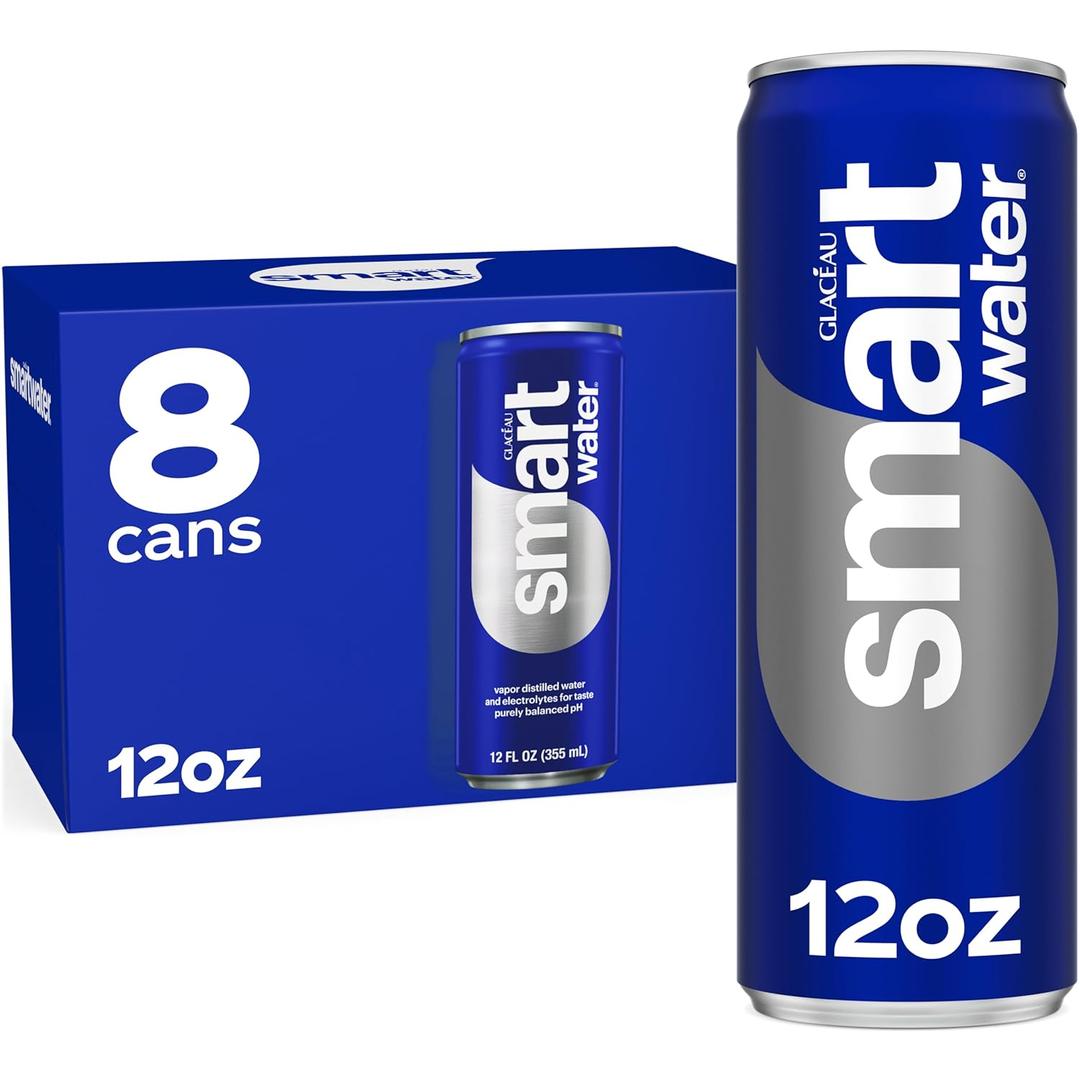 3 x Smartwater Aluminum Can 12oz 8pk
