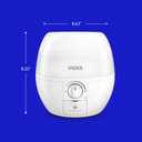 Vicks Humidifier 3-in-1 SleepyTime Cool Mist Humidifier for Baby & Kids Rooms with Color Changing Night Light and Essential Oil Diffuser, White