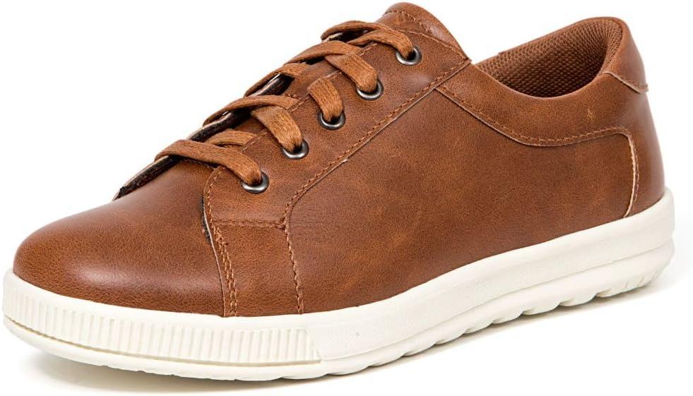 Deer Stags Boy's Kane Dress Fashion Sneaker (4 Big Kid, Dark Tan)
