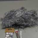 Silver Tinsel Fringe Trim,5Yards X 5.9 Inch Metallic Fringe Trim with B7000 Glue for Karma Jacket Costume Crafts Sparkly foil Wedding Birthday Party Decoration