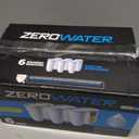 ZeroWater Official Replacement Filter - 5-Stage 0 TDS Filter Replacement - System IAPMO Certified to Reduce Lead, Chromium, and PFOA/PFOS, 6-Pack