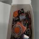 Tondiamo 100 Pcs Acrylic Basketball Keychains Bulk, Basketball Senior Night Gift 25 Styles Sports Ball Keychains for Fans, Sports Lovers, Game Day Rewards, School Carnival Team Gift Goodie Bag Fillers