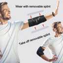 Reamphy Elbow Brace,Comfortable Night Elbow Sleep Support,Elbow Splint, Adjustable Stabilizer Splints, Cubital Tunnel Syndrome,Tendonitis,Ulnar Nerve,Tennis,Fits for Men and Women (Fits Most, One Size)