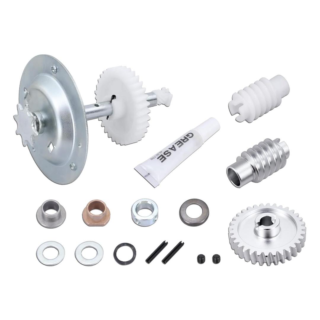 41c4220a Replacement Gear and Sprocket Kit with Aluminum Alloy Drive and Worm Gear Compatible with 1984-2025 Liftmaster Chamberlain Sears Craftsman 1/3 1/2 HP Chain Drive Models Replace 41A2817