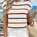 WIHOLL Womens Lightweight Sweater Spring Summer Outfits Cap Sleeve Hollow Out Knit Fashion Clothing Resort Wear 2026 (Beige, S)