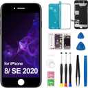 for iPhone 8 Screen Replacement 3D Touch LCD for iPhone SE 2020 Incell Display Digitizer Full Assembly Repair Tool Kit A1863 A1905 A1906 A2275 A2296 A2298 4.7 inch