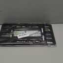 Front License Plate Mount Bracket–Car Plate Holder Universal Mounting Kit with Copper Thread, 4 Stainless Steel Cable Ties & Screws for Front Bumper