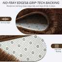 Runner Rug for Bedroom, 2x6 Soft Shag Fluffy Area Rugs for Girls Boy's Room, Plush Shaggy Carpet with Non-Slip Bottom for Living Room Dorm, Brown