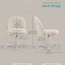 SONGMICS Office Chair, Swivel Makeup Vanity Desk Chair, Vanity Chair+PU