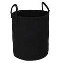 XUANGUO Black Cotton Rope Laundry Basket Hamper for Clothes Woven Storage Basket for Living Room Bedroom Boho Tall Rope Baskets for Blanket Toys Pillow Towels Baby Nursery Hamper Bin Large