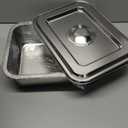 4-Piece 4 Inch Extra Deep Lasagna Baking Pan with Lid, 11x14 Inch 7.4QT Large Stainless Steel Nonstick Lasagna Baking Roasting Pans Casserole Dishes for Oven with Lids(M, 2 Pack)