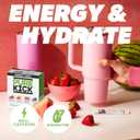 PURE KICK Energy and Hydrate Singles To Go Drink Mix Variety Pack, Black cherry Pomegranate, Orange Passion Fruit, Strawberry watermelon and Concord Grape, 40 Count (Pack - 1) (EXP 05/01/27)