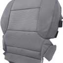 Driver Bottom Cloth Seat Cover for Chevy Silverado 1500 2014-2018, Silverado 2500 2500HD 3500 3500HD 2015-2019 Dark Ash Gray (Also for Passenger Side)