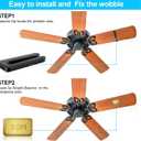 Ceiling Fan Balancing Kit, 28Pcs Blade Balance Tool with 7 Fan Clips and 21 Metal Weights