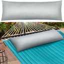 LTHCCOU Hammock Pillows Outdoor Waterproof with Ties, 40.5" L X14.5 Wx4 H Extra Large Hammock Cushion All Weather Resistance Outdoor Pillow for Hammock, Patio Furniture, Camping