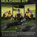 HQPASFY 19B30005100 Mulching Kit, 6-Point Star Shape, Replaces 19A30005100 | Fits 46" Deck CubCadet Ultima Series ZTX4-60, ZTX5-60, ZTX6-60, XT1 and XT2, Series 1000 and RZT Models Lawn Mowers