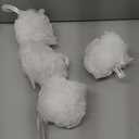 Loofah Sponge Bath Sponge for Women Men 4 Pack (White)