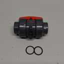 FANOVO 1 inch Union Ball Valve, SCH80 Slip PVC Ball Valve with Full Flow Double Socket Connection Port, Full Port Plastic Water Control Valve, for Swiming Pool, Sewage Pump, Irrigation Water System