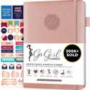 GoGirl Planner and Organizer for Women  Compact Size Weekly Planner, Goals Journal & Agenda to Improve Time Management, Productivity & Live Happier. Undated  Start Anytime, Lasts 1 Year  Rose Gold (Compact (5.3" x 7.7"))