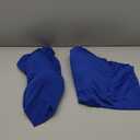 Moosfor Spandex 8 Foot Rectangle Table Cloth 2 Pack, Elastic Fitted Tablecloths for Picnic, Stretch Washable Patio Table Cover for Outdoor, Camping, Banquet and Parties (Blue, 30"x96")