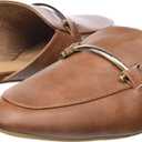 Amazon Essentials Women's Buckle Mule (9.5, Tan)