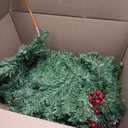 Prelit 50 LED - 9 Ft by 10 Inch Christmas Garland with Lights 12 Modes Timer, Thick 270 Realistic Tips 110 Berries 10 Pine Cone Warm White & Multicolored Lights Xmas Garland for Mantle Stairs Outdoor