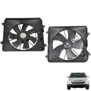 munirater 2-Pack Radiator Cooling Fan Assembly Replacement for 2007 2008 2009 CR-V 2.4l L4 Left/Right HO3120102 HO3110116 19015RZAA01 38615RZAA01