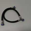 Quick Connect Faucet Water Supply Lines, 12 Inch Long, Widespread Bathroom Faucet Replacement Fast Lock Pipe Hoses, V-Shape, 1 Piece