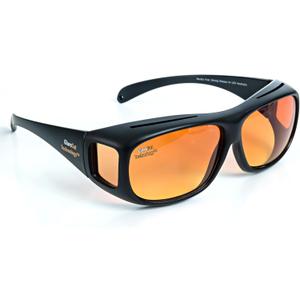 Headlight Glasses with Polarized LED GlareCut Technology (Fits Over Prescription)  Anti-Glare Night Driving Glasses for Men & Women, UV Protection, CarryCase