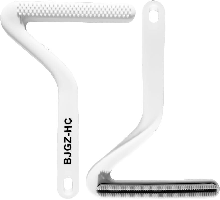 Pet Hair Remover Tool, BJGZ-HC Reusable Lint Brush for Clothes, Furniture and Carpet (2, White)