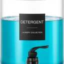 Glass Laundry Detergent Dispenser, 128 oz / 3.5L Fabric Softener Dispenser for Laundry Room Organization, Detergent Holder with Plastic Spigot (Black, 1 Pack)