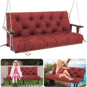 48" / 4 FT Porch Swing Cushions Outdoor, 5" Thick 2-3 seat Swing Cushion, 48x40x5inch