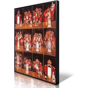 Gooptyinh Guy Buffet The Making of Perfect Martini Poster, Classic Movie Canvas Wall Art, Bartender Martini Alcohol Picture, Funky Cocktail Bar Cart Wall Decor, Film Fans Gift Print 8x12in Unframed